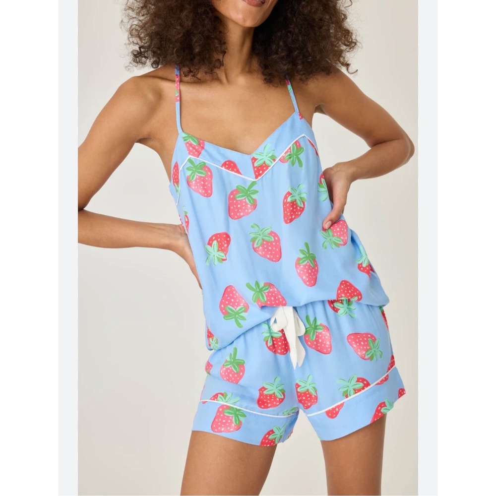 Pj salvage farmers market strawberry tank set size small new